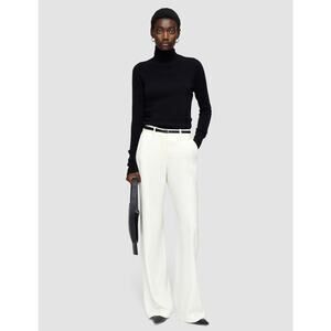 Joseph Womens 10/12 Ivory Comfort Cady Morissey Mid Rise Dress Designer Trousers